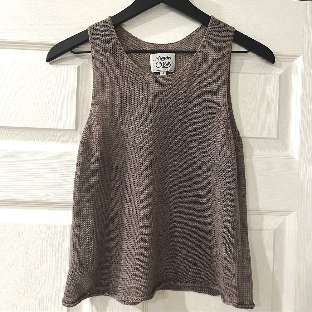 Margaret O'Leary 100%linen knitted top